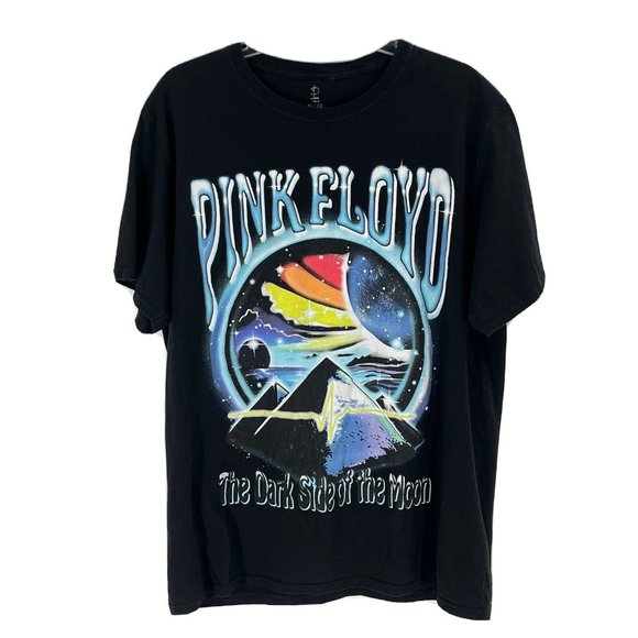 Pink Floyd Other - Pink Floyd Dark Side of the Moon Black Graphic Tee Shirt Sz XL